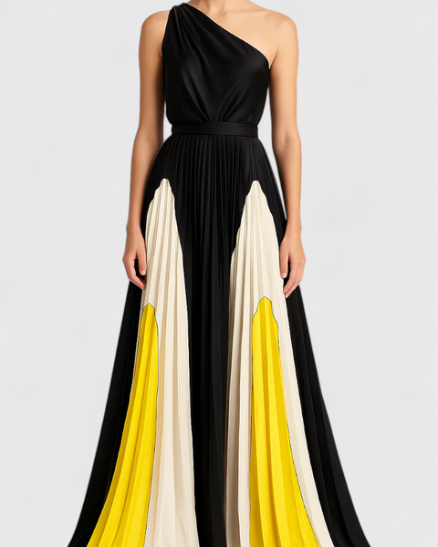 שמלות מקסי אנטיה עם כתפיים חשופות ודפוס אלגנטי