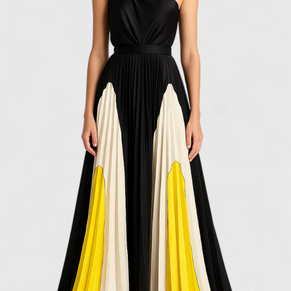 שמלות מקסי אנטיה עם כתפיים חשופות ודפוס אלגנטי