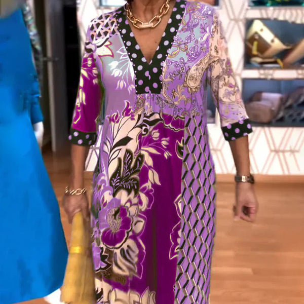 Charmaine - שמלת קיץ אלגנטית עם מחשוף V