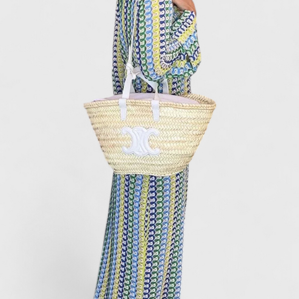 שמלות כריסנטה ארוכות מודפסות עם גלים רב-צבעוניים ושרוולים ארוכים