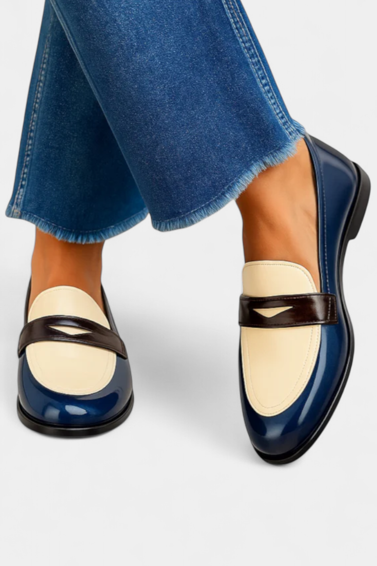 קלודיה - מוקסינים דו-גווניים בעיצוב קלאסי לנוחות מקסימלית