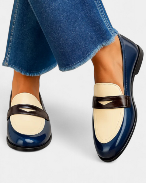 קלודיה - מוקסינים דו-גווניים בעיצוב קלאסי לנוחות מקסימלית