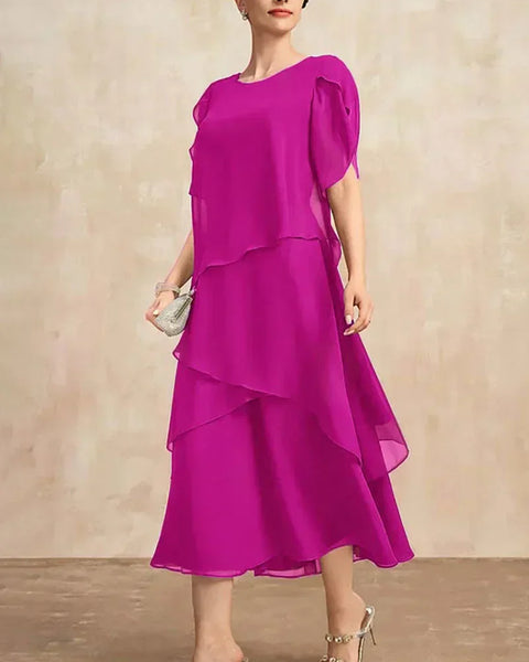 Celestia – שמלת שיפון קלאסית