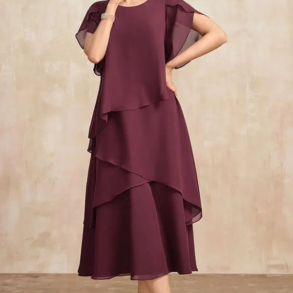 Celestia – שמלת שיפון קלאסית