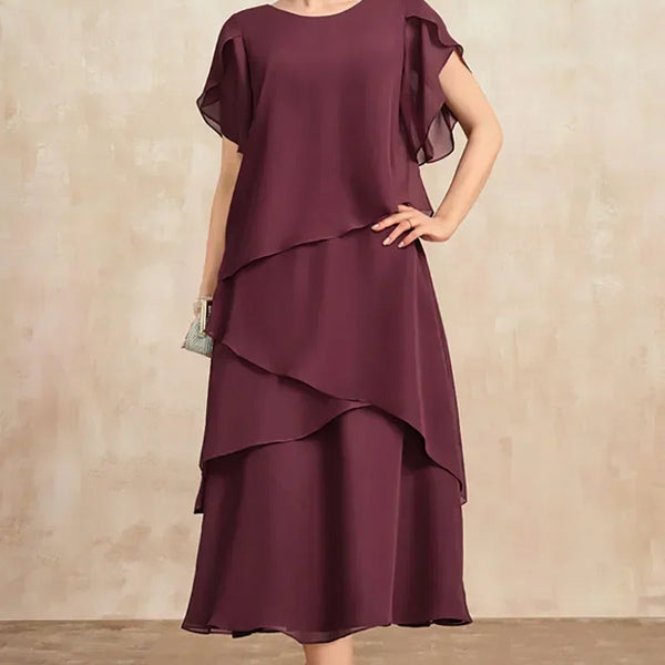 Celestia – שמלת שיפון קלאסית