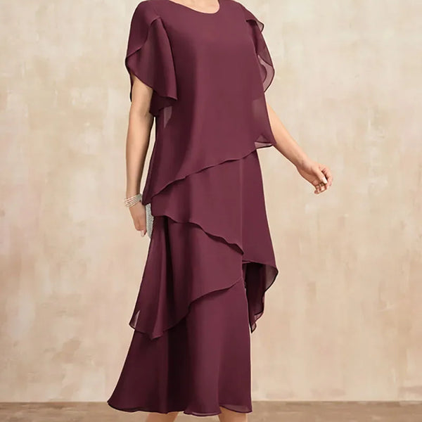 Celestia – שמלת שיפון קלאסית