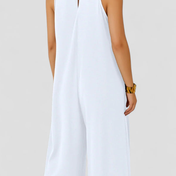 חמה | מכנסיים קצרים נוחים עם צווארון V ורגליים רחבות