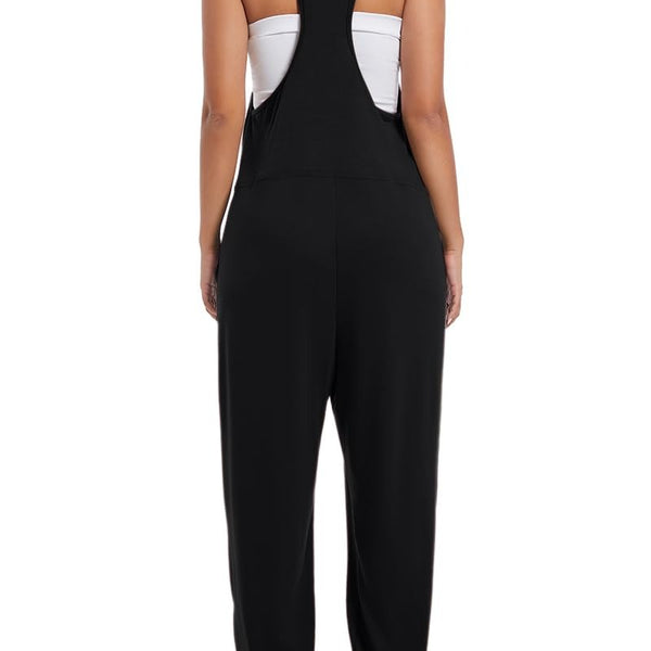 אוברולים ללא שרוולים לנשים עם כיסים