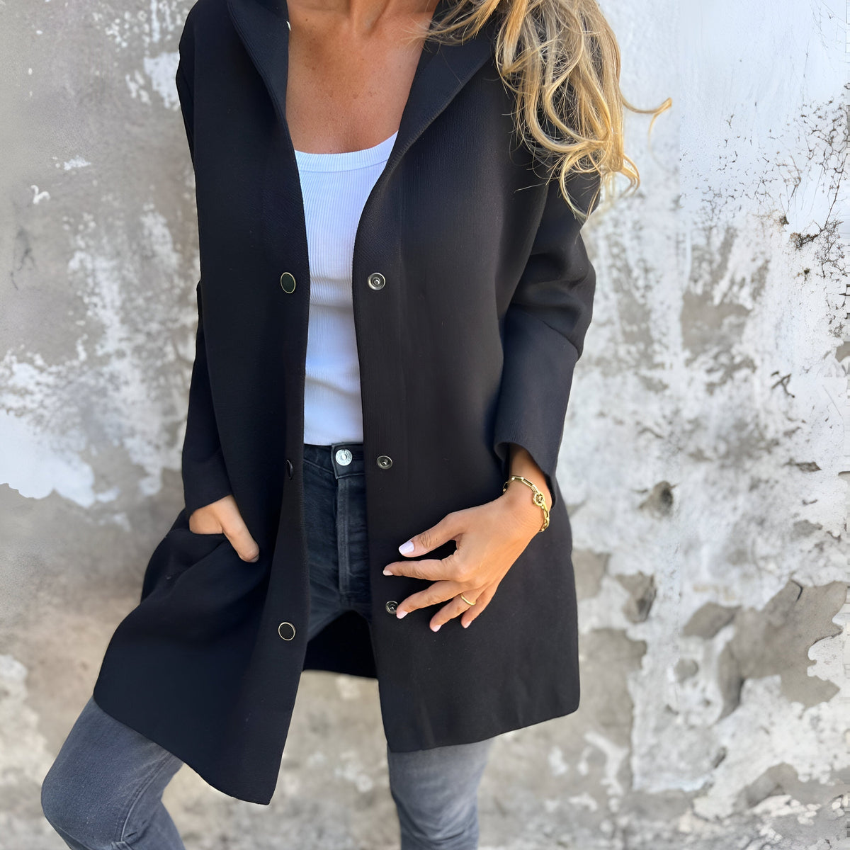 דיאן™ | מעיל קז׳ואל עם כובע