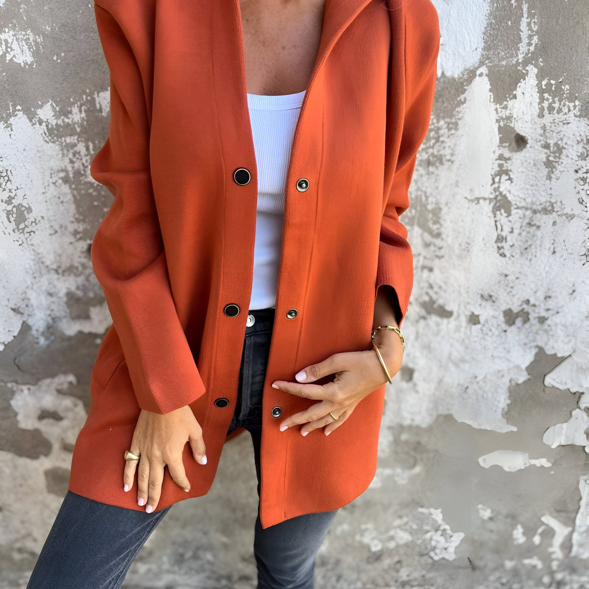 דיאן™ | מעיל קז׳ואל עם כובע