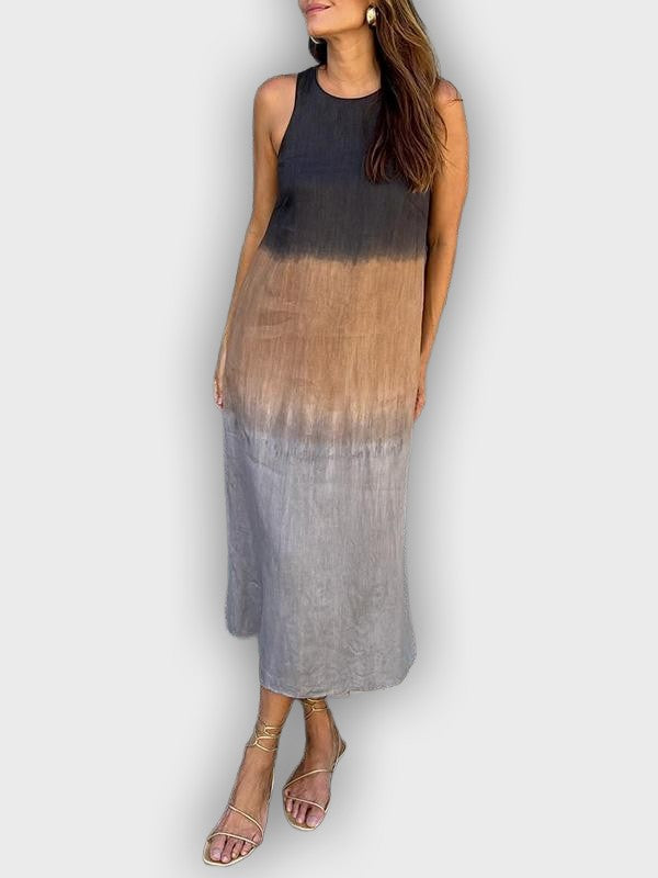 שמלת מירה™ מודפסת אלגנטית ונוחה