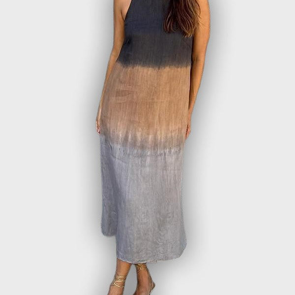 שמלת מירה™ מודפסת אלגנטית ונוחה