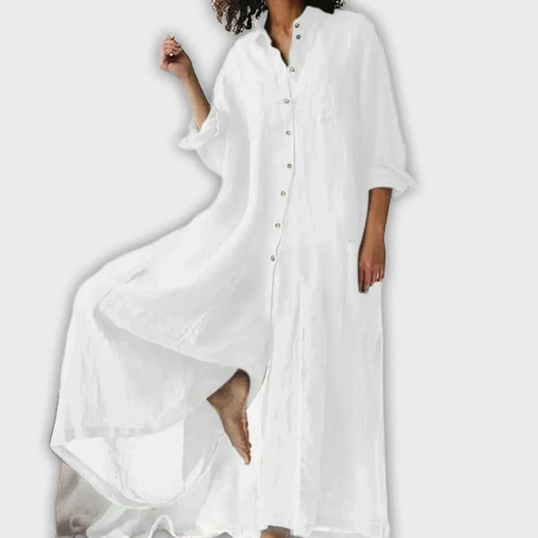 שמלות חולצה במידה גדולה עם כפתורים