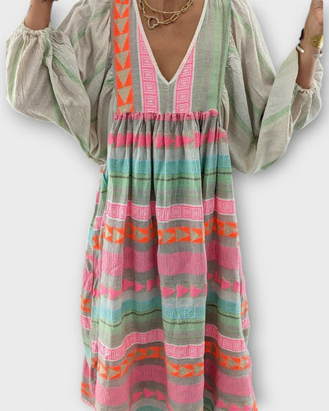 שמלת הרמין ויברנט לוז – שמלה רחבה ונוחה לכל יום