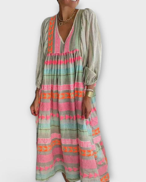 שמלת הרמין ויברנט לוז – שמלה רחבה ונוחה לכל יום