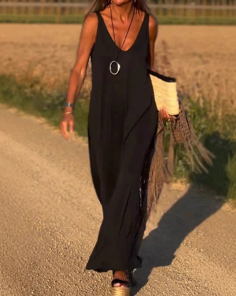 Evelyne - שמלת סטרפלס ארוכה ומסוגננת