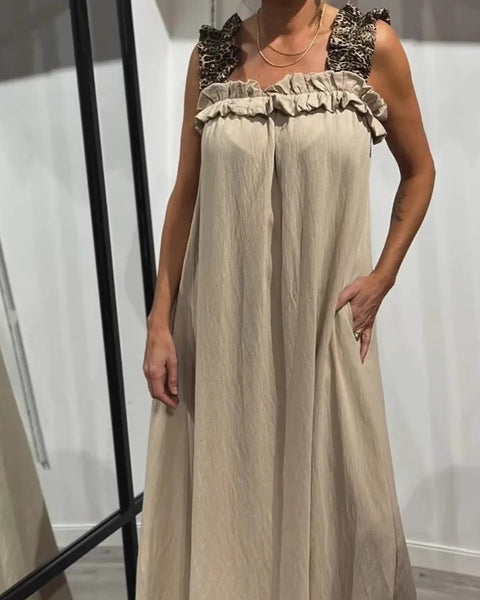 Fiola - שמלת מקסי קזואלית ללא שרוולים עם כיסים