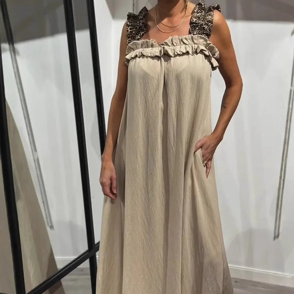 Fiola - שמלת מקסי קזואלית ללא שרוולים עם כיסים