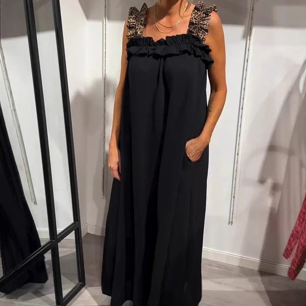 Fiola - שמלת מקסי קזואלית ללא שרוולים עם כיסים