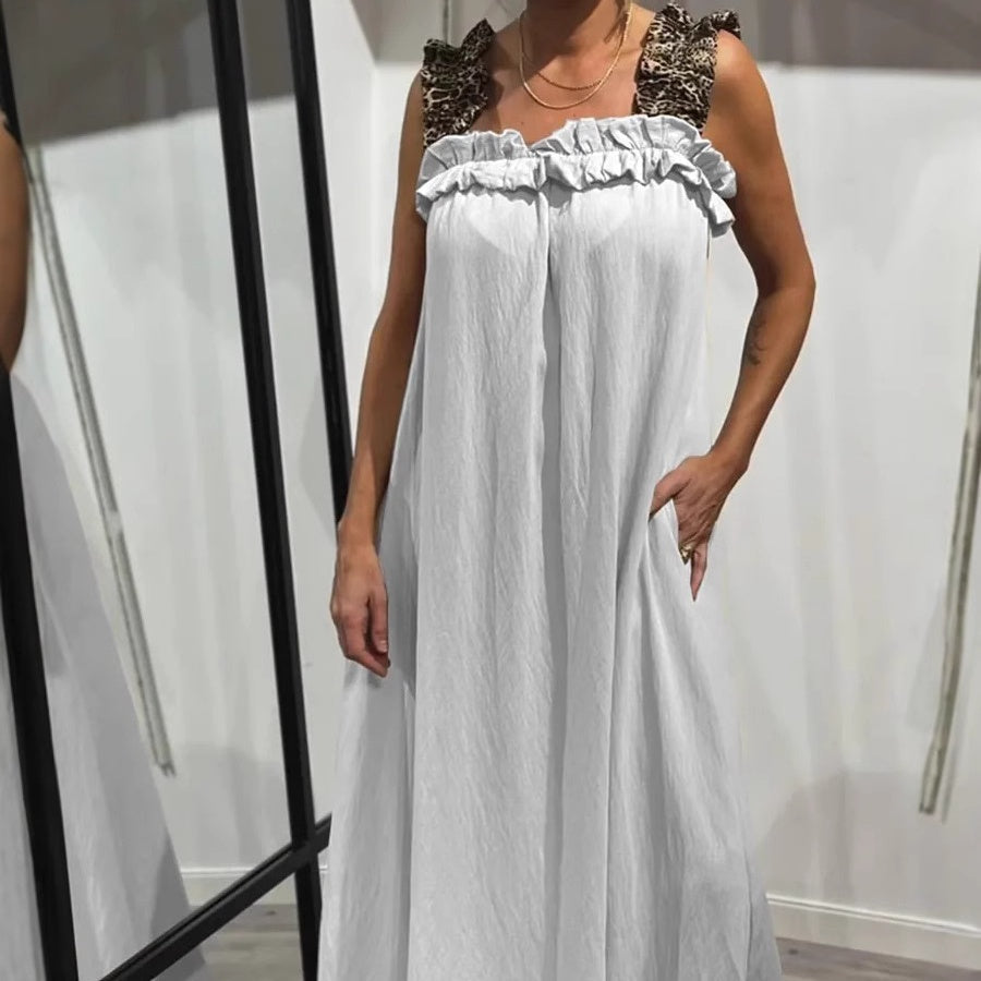 Fiola - שמלת מקסי קזואלית ללא שרוולים עם כיסים