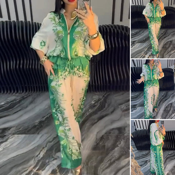 Sunmi - סט אלגנטי דו-חלקי עם רוכסן