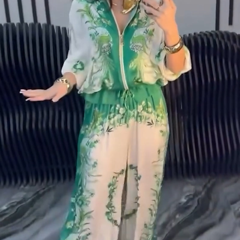 Sunmi - סט אלגנטי דו-חלקי עם רוכסן