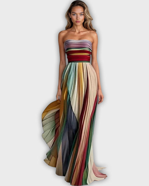 שמלת פלורה ארוכה בפרימיום - נוחות וסטייל לקיץ