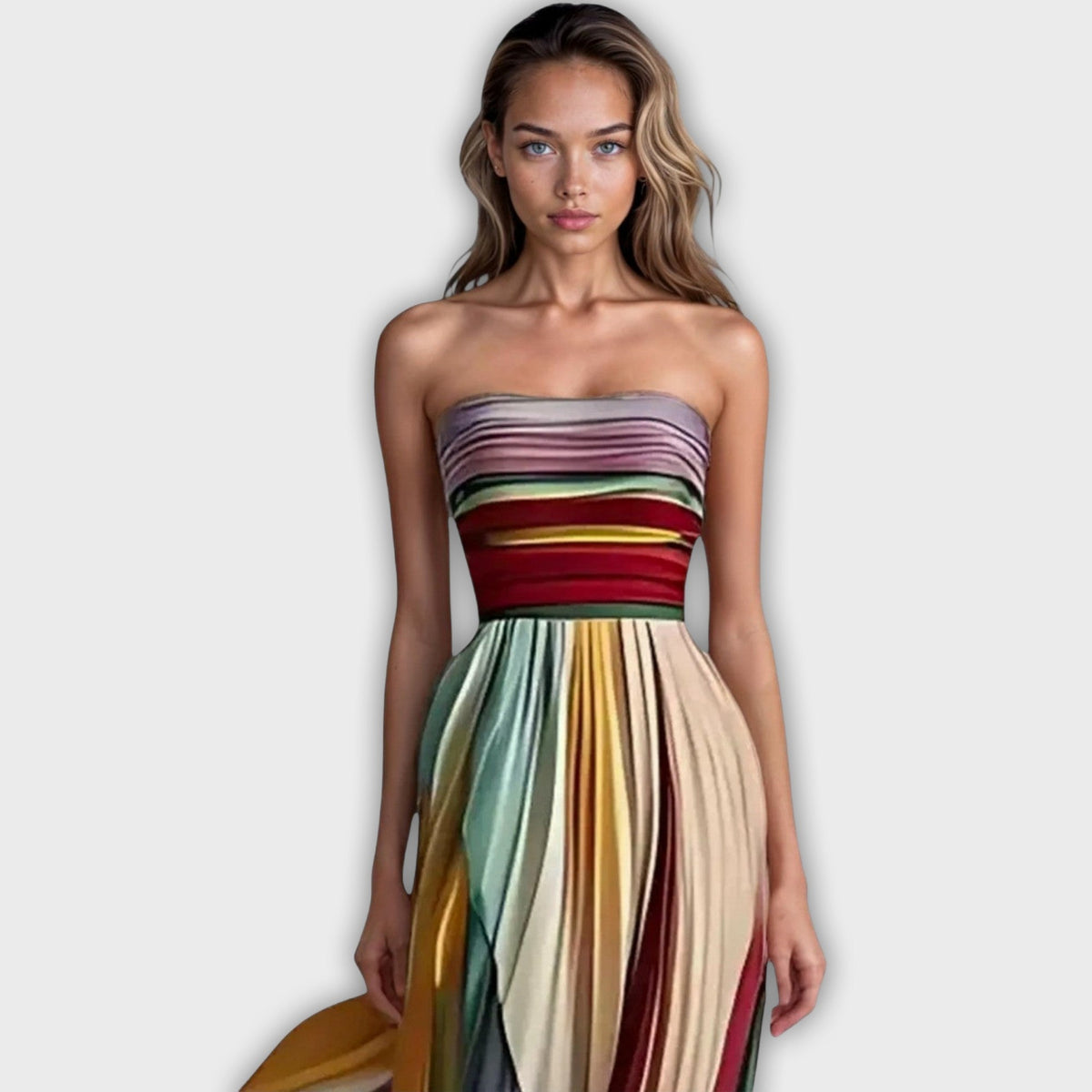 שמלת פלורה ארוכה בפרימיום - נוחות וסטייל לקיץ