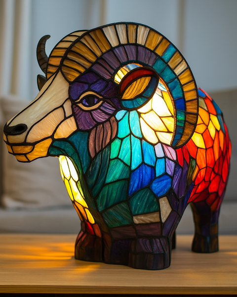 ביז'ו - מנורת קסם מזכוכית צבעונית ומרהיבה