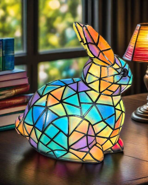 קלושט - מנורת זכוכית צבעונית בעיצוב ארנב